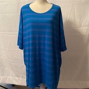 Turquoise/Gray Stripped XL Lularoe Irma
